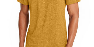 Camiseta masculina Alfani com gola redonda, amarela, tamanho extragrande