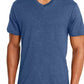Camiseta masculina Alfani com decote em V, azul, tamanho médio