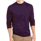 Suéter masculino Alfani Merino Blend Solid Crewneck Roxo Tamanho XX-G