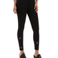 Leggings femininas com floco de neve e detalhes em preto, tamanho pequeno
