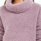Suéter feminino Sherpa com gola alta, roxo, tamanho XX-G, da Style &amp; Co