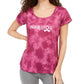 Camiseta feminina tie-dye guerreira Ideology vermelha tamanho X-S