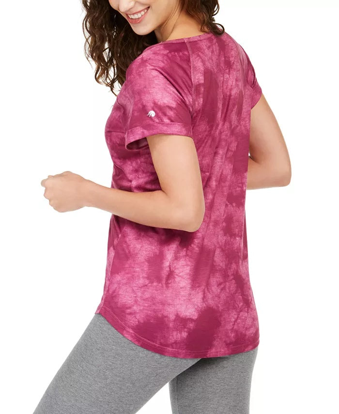 Camiseta feminina tie-dye guerreira Ideology vermelha tamanho X-S