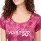 Camiseta feminina tie-dye guerreira Ideology vermelha tamanho X-S