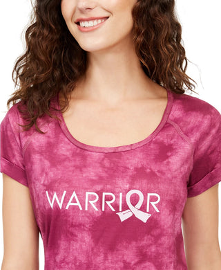 Ideology Women's Tie-Dye Warrior T-Shirt Red Size X-Small