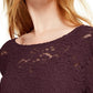 Top de renda feminino INC International Concepts vermelho tamanho grande