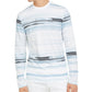 Camiseta listrada masculina Alfani, branca, tamanho XXXL-G