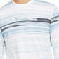 Camiseta listrada masculina Alfani, branca, tamanho XXXL-G