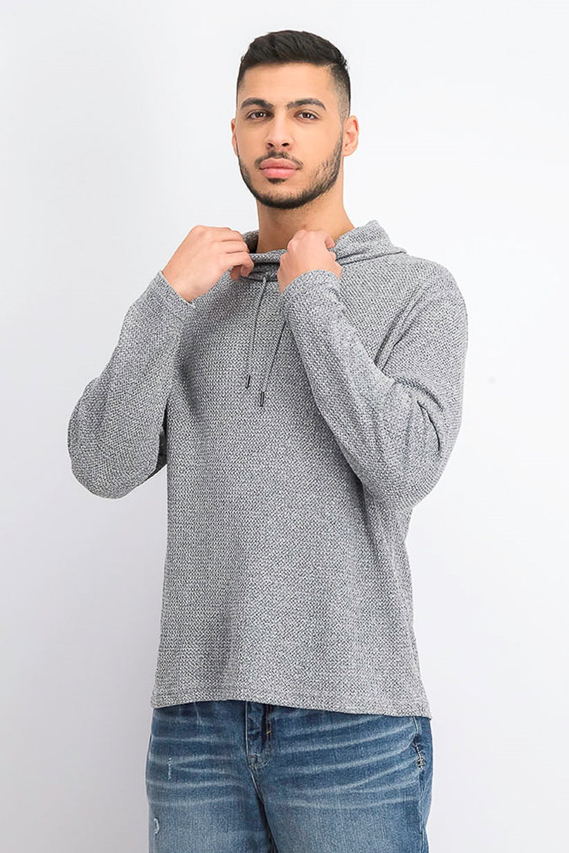 Moletom com capuz e gola funil Alfani masculino, preto, tamanho pequeno