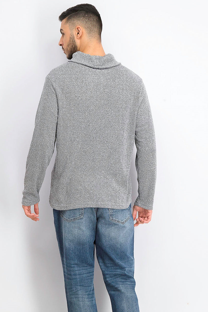 Moletom com capuz e gola funil Alfani masculino, preto, tamanho pequeno