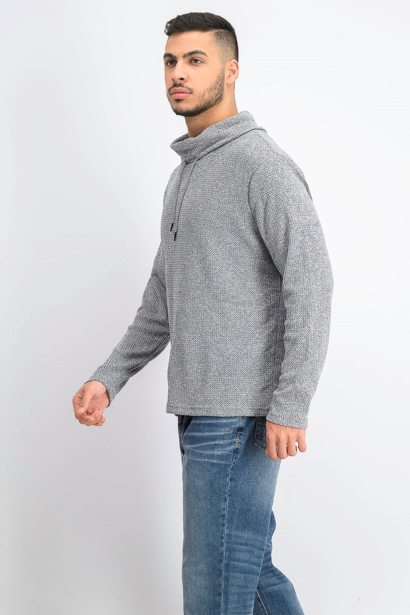 Moletom com capuz e gola funil Alfani masculino, preto, tamanho pequeno