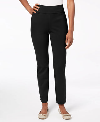 Charter Club Women's Pull On Ponte Knit Pants  Charcoal Size 16 Petite