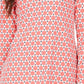 Top feminino estampado com zíper e meio zíper Charter Club, rosa, tamanho XX-G