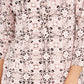 Camisa polo feminina estampada com manga 3/4 Charter Club, rosa, tamanho extragrande