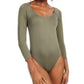 Body feminino Bar III com decote redondo, verde, tamanho pequeno