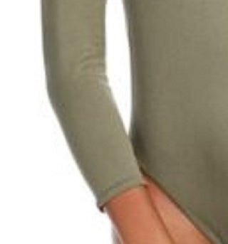 Body feminino Bar III com decote redondo, verde, tamanho pequeno