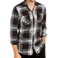 Camisa xadrez metálica masculina INC International Concepts cinza tamanho XXX-G