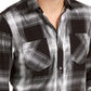 Camisa xadrez metálica masculina INC International Concepts cinza tamanho XXX-G