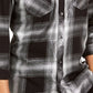 Camisa xadrez metálica masculina INC International Concepts cinza tamanho XXX-G