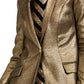 Blazer metálico feminino INC International Concepts, tamanho médio, dourado