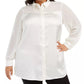 Blusa Alfani Feminina Embelezada Branca Tamanho 3 Extra Grande