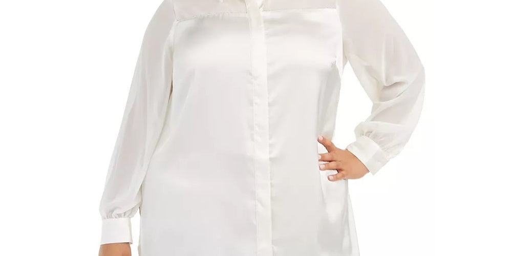 Blusa Alfani Feminina Embelezada Branca Tamanho 3 Extra Grande