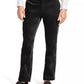 Calça de veludo slim fit grande e alta masculina da INC International Concepts, preta, tamanho 46