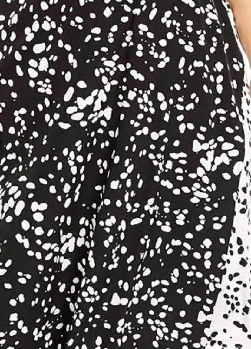Saia midi estampada plus size feminina Alfani preta tamanho 24W