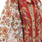 Blusa feminina com estampa de cachecol INC International Concepts, vermelha, tamanho pequeno