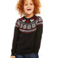 Suéter Charter Club Little Boys Fair Isle Family Preto Tamanho 3T