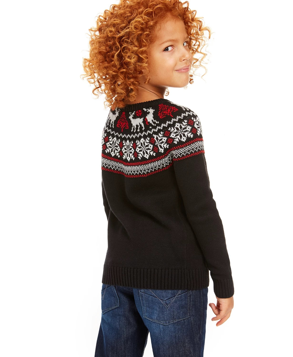 Suéter Charter Club Little Boys Fair Isle Family Preto Tamanho 3T