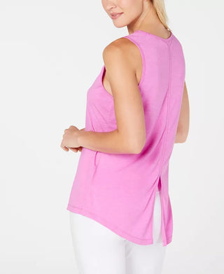 Ideology Regata feminina com amarração nas costas, roxa, tamanho X-S