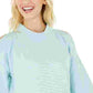 Ideologia Top Feminino Ombro Frio Ventilado Verde Tamanho Grande