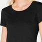 Camiseta feminina Ideology com amarração nas costas, preta, tamanho X-S