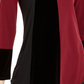 Blusa Alfani Feminina com Barra Assimétrica Colorblock e Tamanho Vinho Petite Small