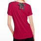 Camiseta feminina lisa com amarração nas costas Maison Jules, vermelha escura, tamanho grande