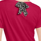 Camiseta feminina lisa com amarração nas costas Maison Jules, vermelha escura, tamanho grande