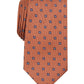 Gravata Club Room Masculina Classic Neat Laranja Tamanho Regular