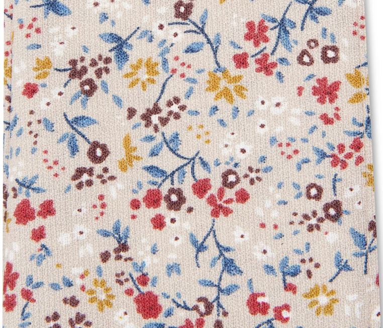 Lenço de bolso floral Lassen masculino Bar III, bege, tamanho regular