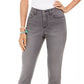 Jeans Curvy Fit Skinny com Bolso Brilhante, Tamanho 2, Cinza Escuro, Estilo &amp; Co Feminino