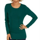 Suéter feminino estilo &amp; co com pontos mistos, verde, tamanho GG