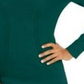 Suéter feminino estilo &amp; co com pontos mistos, verde, tamanho GG