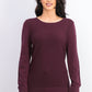 Suéter feminino estilo &amp; co com pontos mistos, roxo, tamanho grande