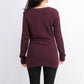Suéter feminino estilo &amp; co com pontos mistos, roxo, tamanho grande