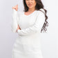Suéter feminino estilo &amp; co com pontos mistos, branco, tamanho extragrande
