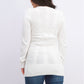 Suéter feminino estilo &amp; co com pontos mistos, branco, tamanho extragrande