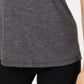 Camiseta feminina Ideology com costas em malha cinza escuro, tamanho X-G