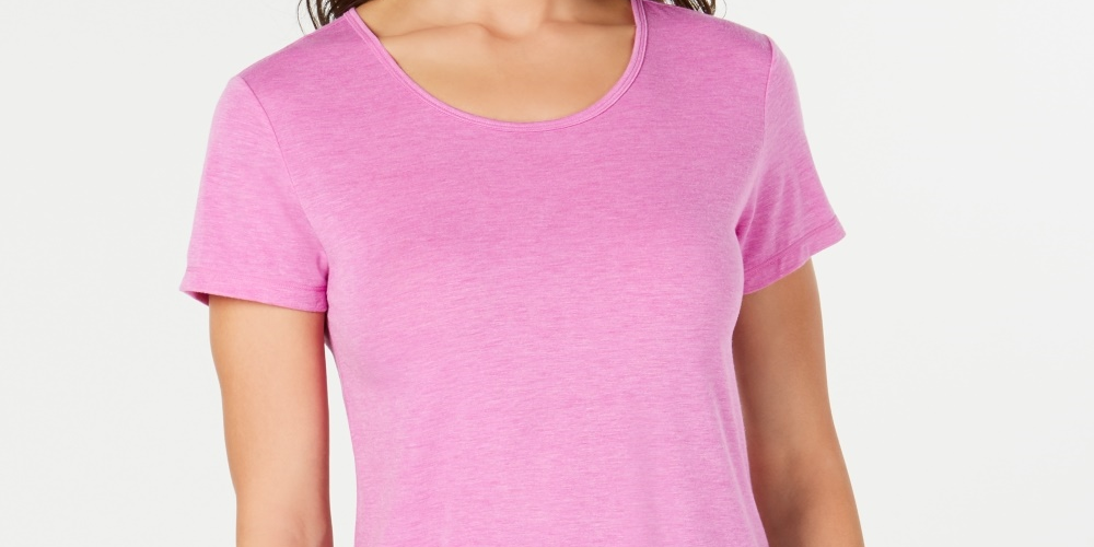 ID Ideology Camisetas e tops femininos para corrida e fitness, roxo, tamanho X-S