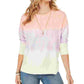 Moletom feminino tie-dye estilo &amp; co rosa tamanho grande