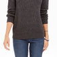 Suéter feminino canelado com ombros caídos, preto, tamanho extragrande, estilo &amp; co